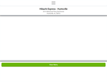 Tablet Screenshot of hibachiexpresshuntsville.com